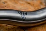 Roost titanium handlebars rb logo close up - roost bike Roost titanium handlebars RB logo close up