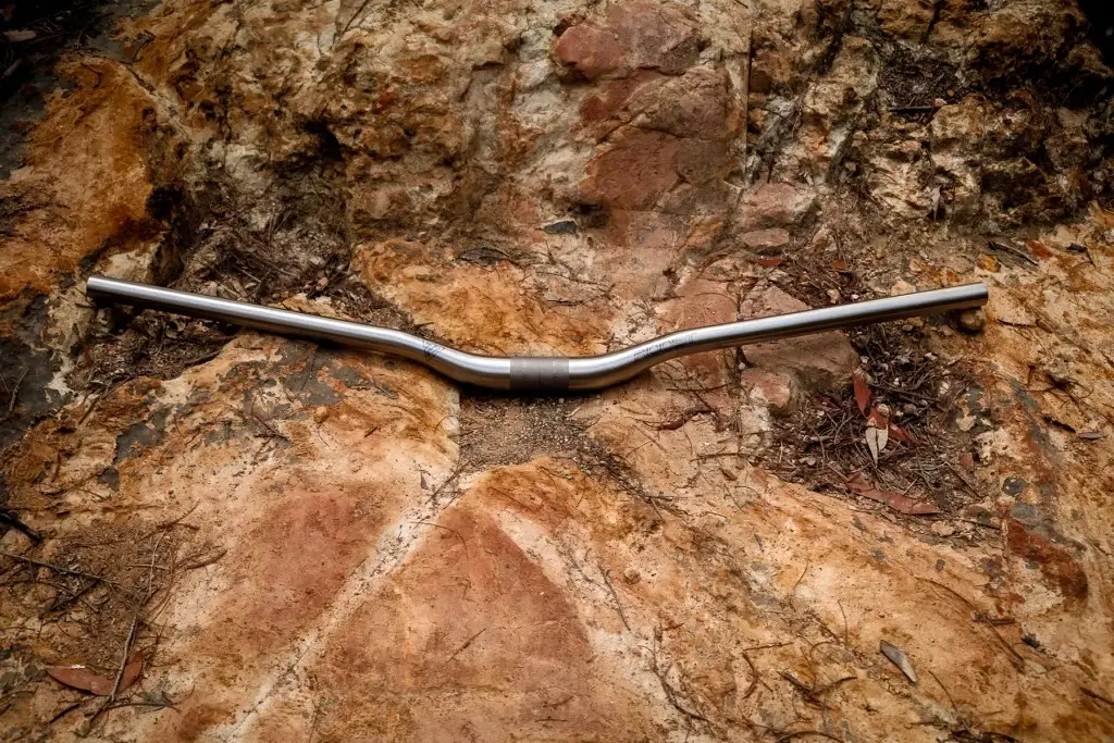 Roost Titanium MTB handlebar 30mm riser 15 degree backsweep